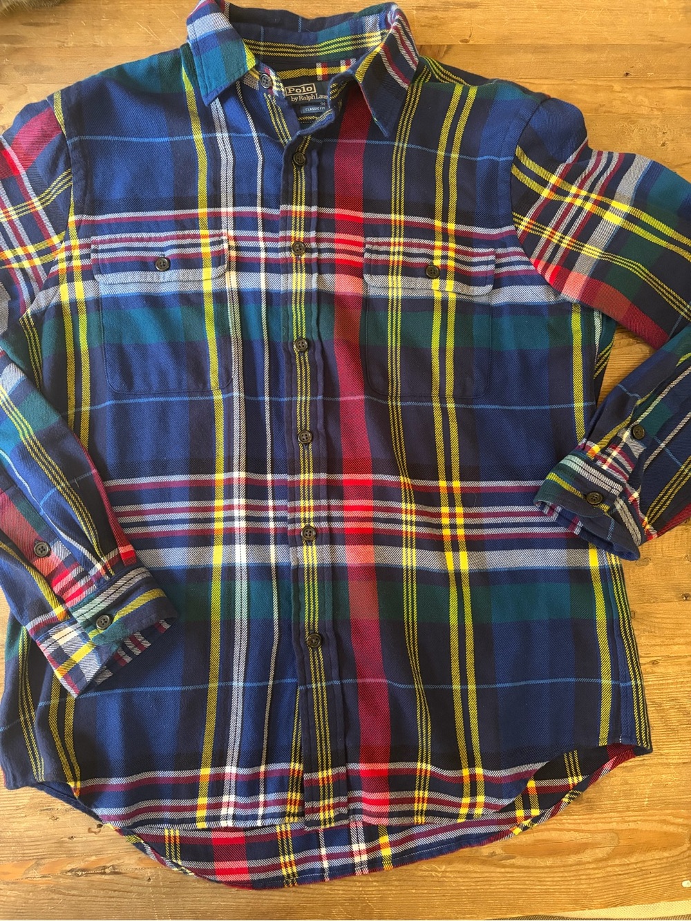 Polo by Ralph Lauren Blue Multi-Color Plaid Long-Sleeve Shirt